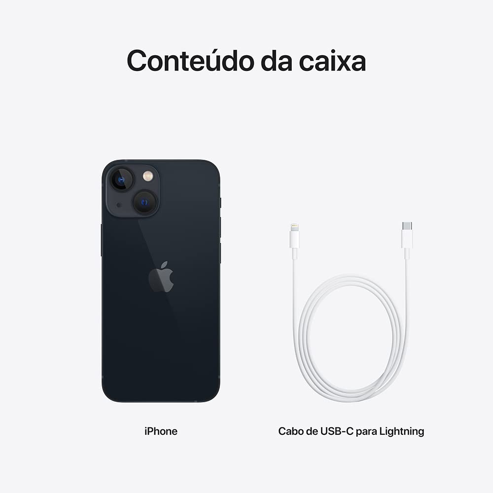 Apple iPhone 13 mini (256 GB) - Meia-noite (Recondicionado